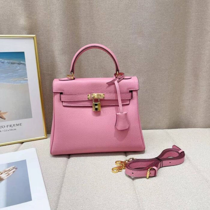Hermès Kelly 28 Sellier Handbag In Rose 28cm - Image 2