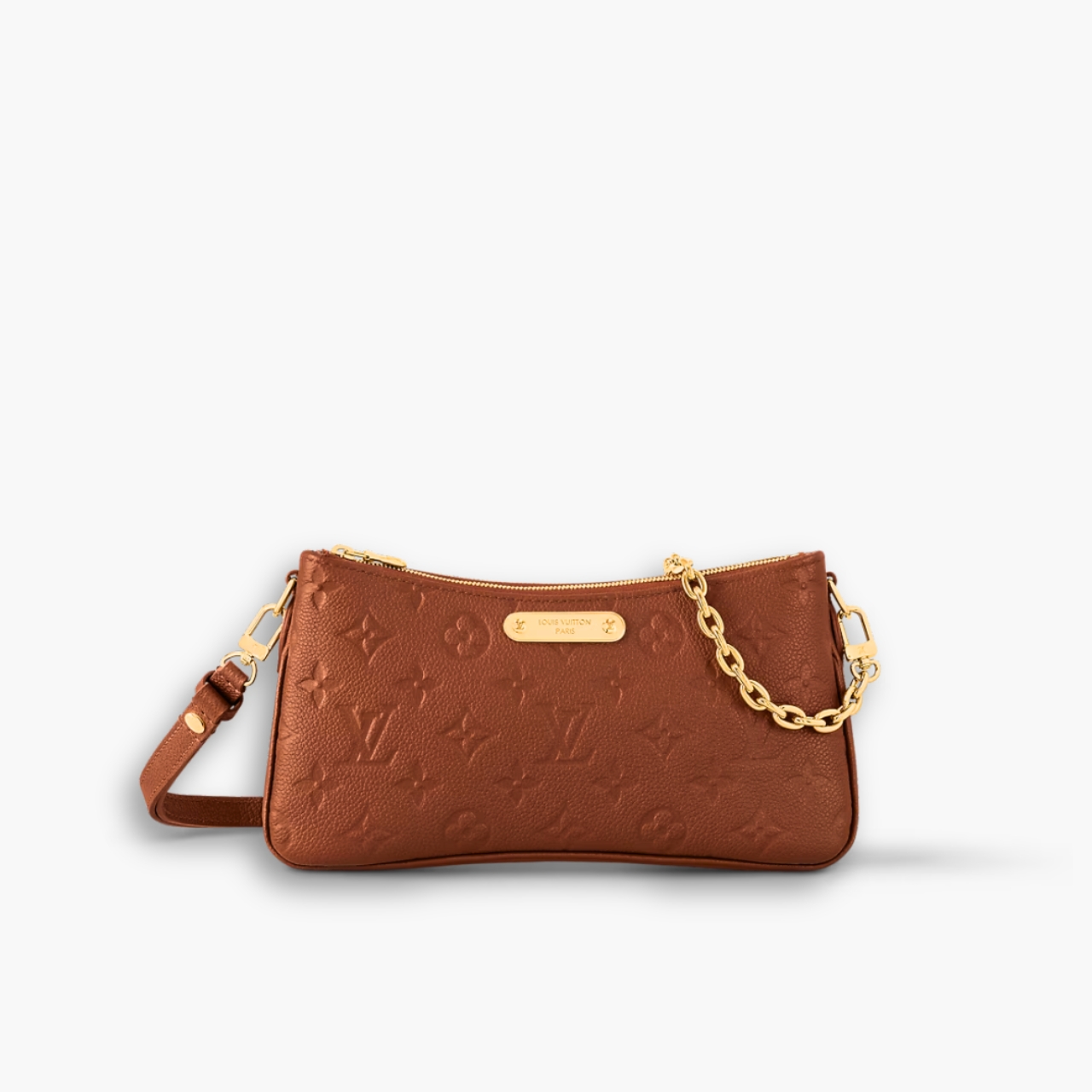 Louis Vuitton Liv Pochette Cognac Brown 26cm M11916