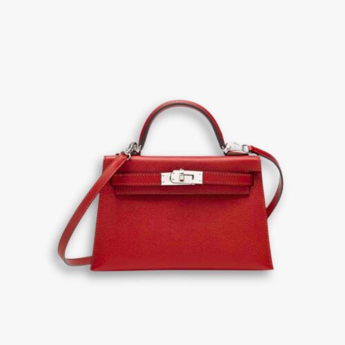 Hermès Mini Kelly Epsom Rouge Grenat 19Cm