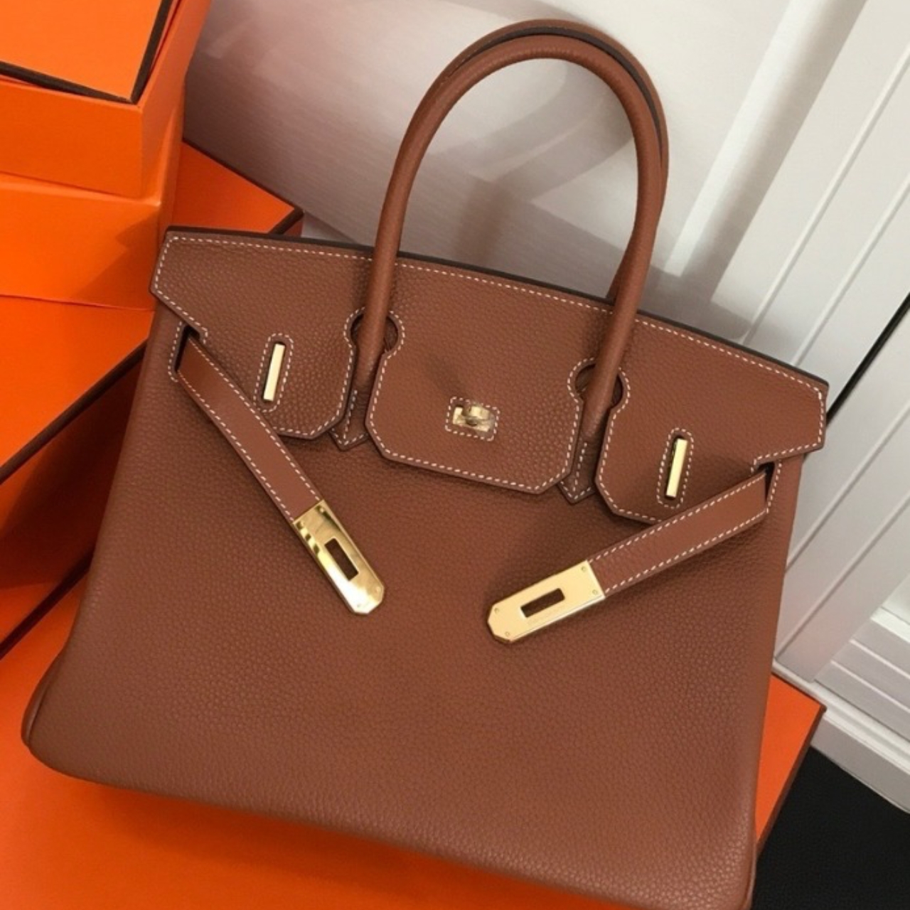 Hermes Birkin 35 Epsom Gold Brown 35cm - Image 2