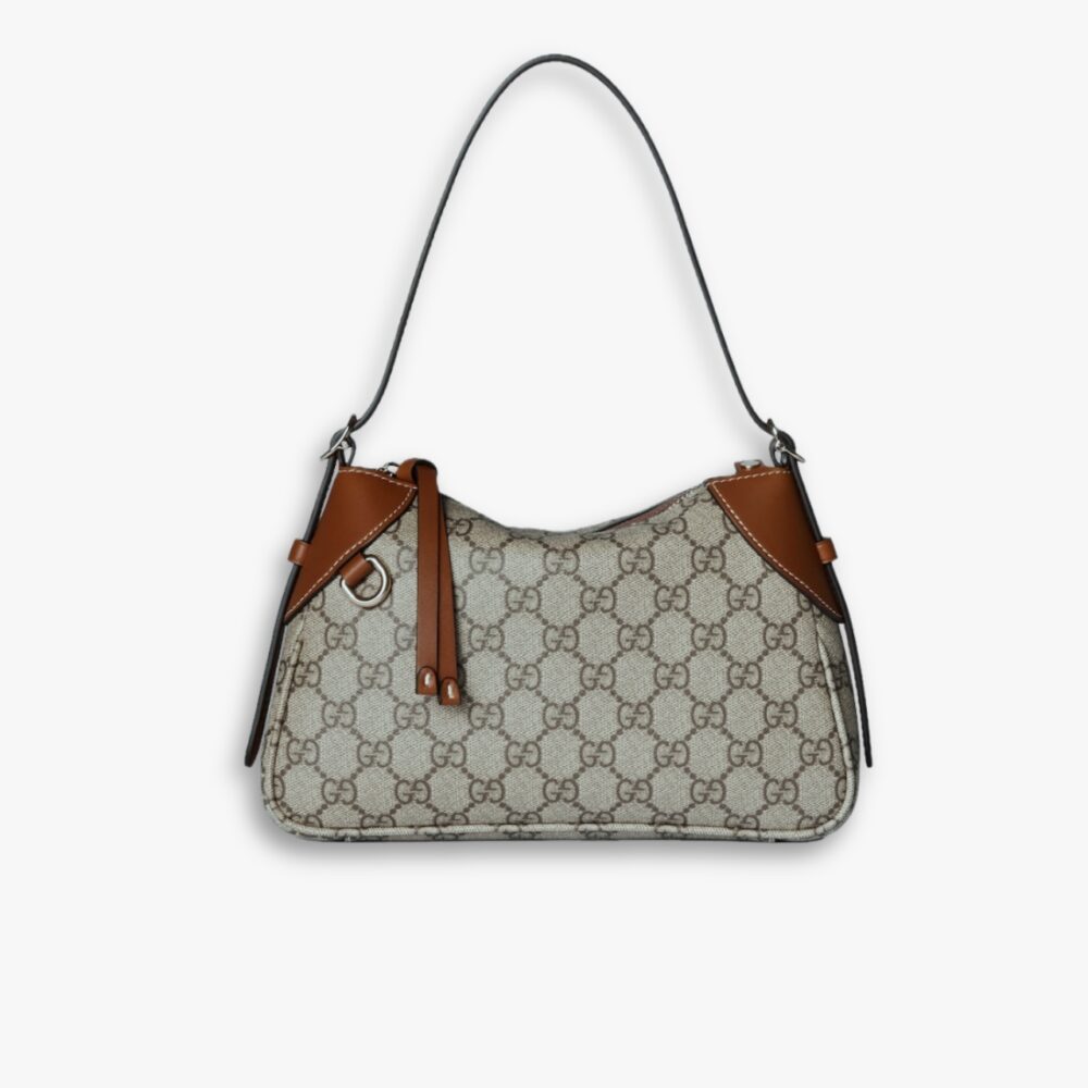 Gucci GG Emblem Super Mini Shoulder Bag Brown 24cm 820696 FAD6L 9758