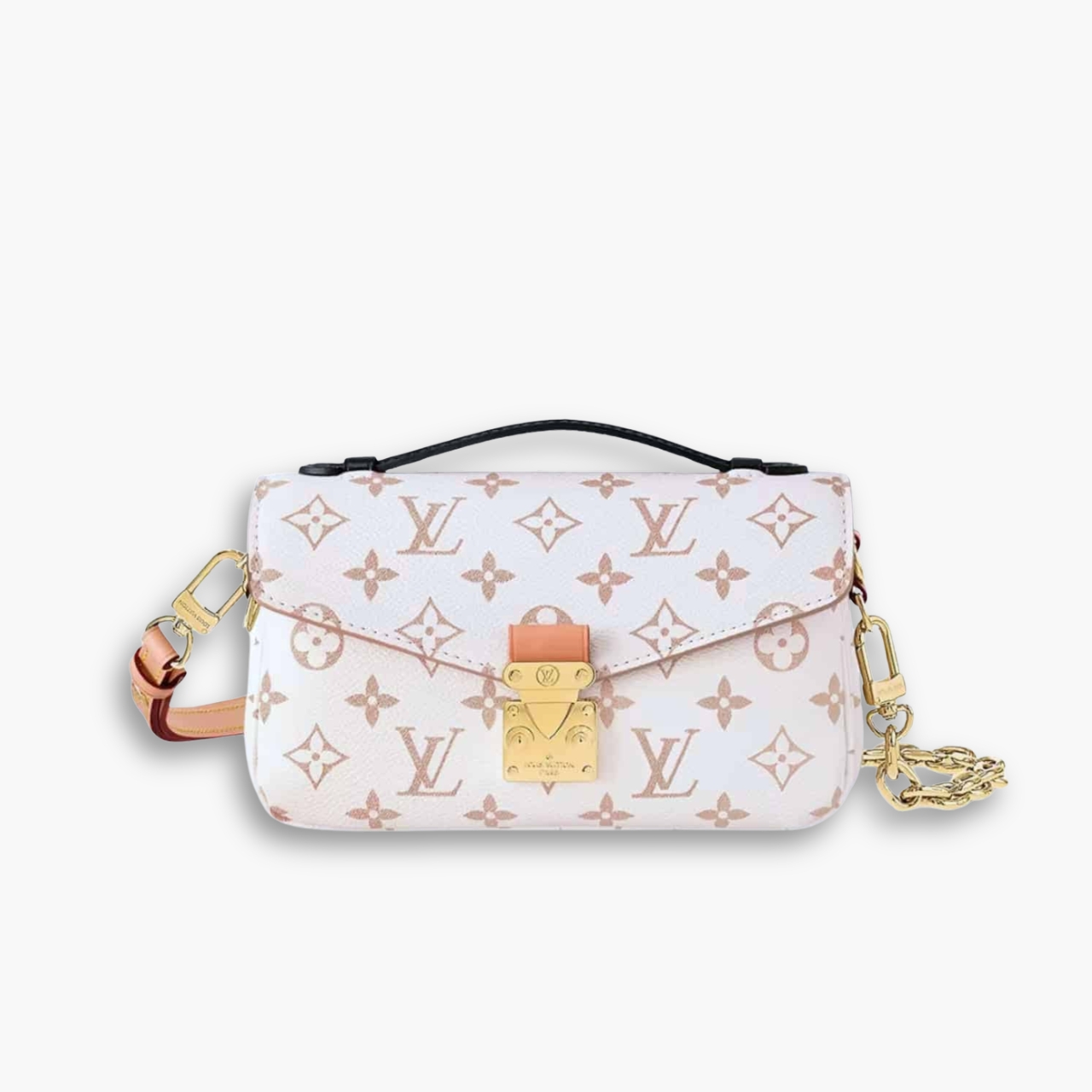 Louis Vuitton Pochette Métis East West Monogram Peach 21cm M46914