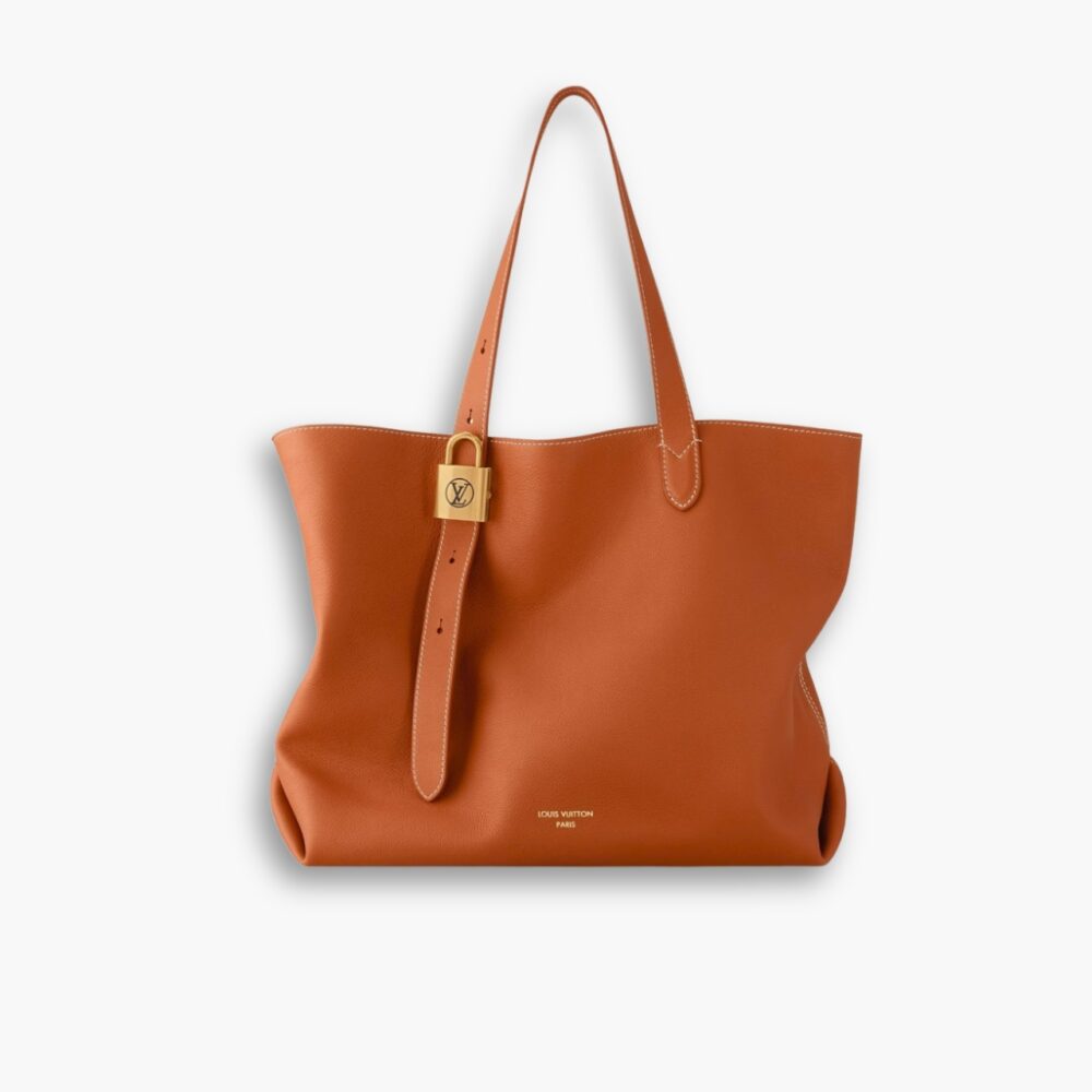 Louis Vuitton Low Key Cabas Bag Cognac Brown 35cm M25342