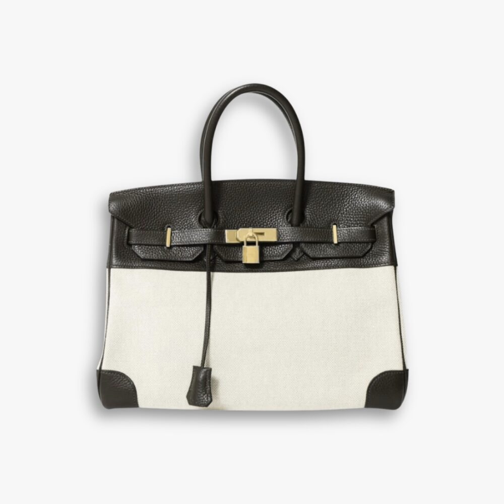 Hermes Birkin 25 Toile H Black 25cm