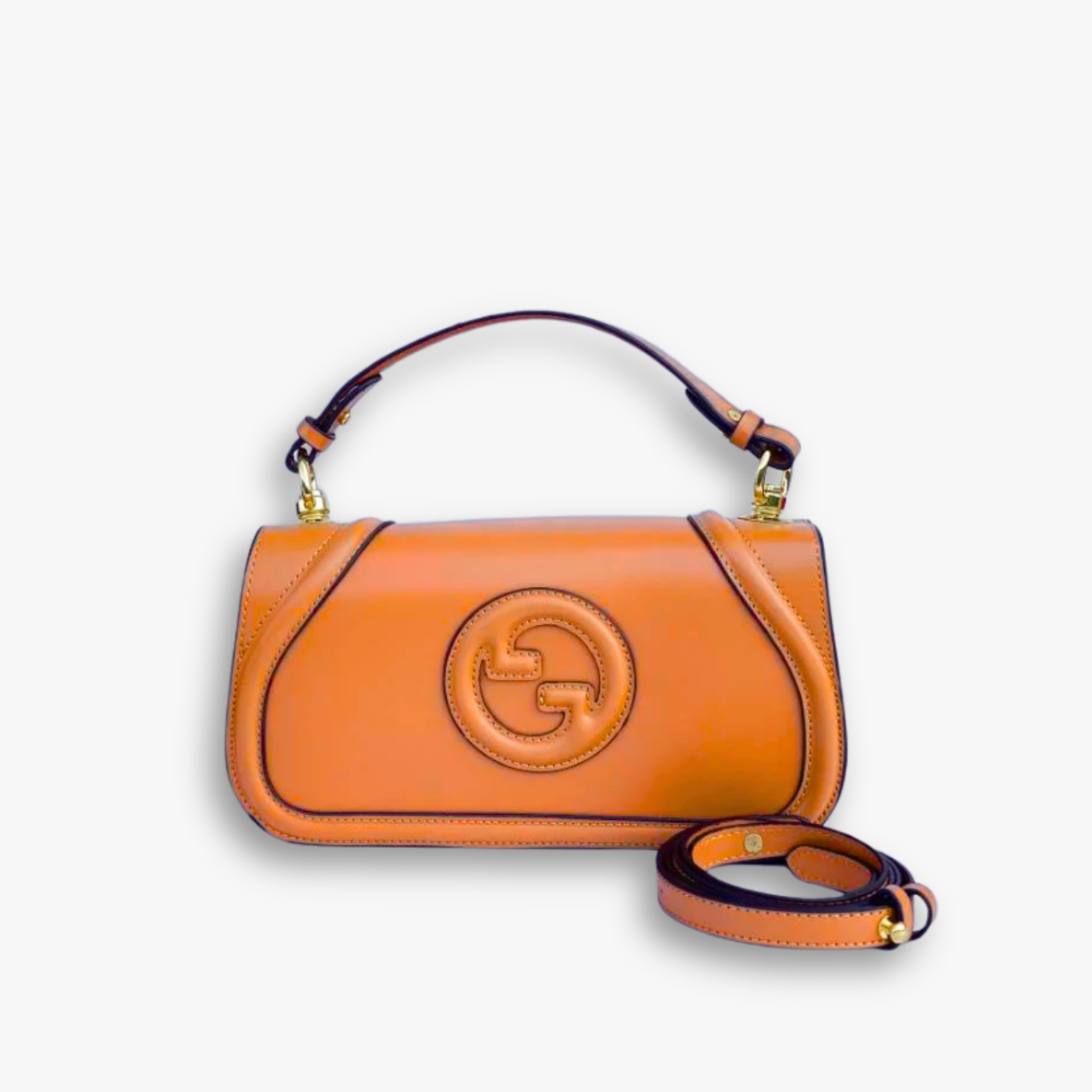 Gucci Blondie Medium Top Handle Bag Brown 26cm 815714 AAEC2 2718