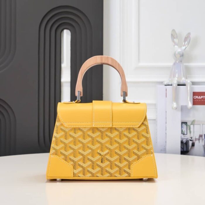 Goyard Saïgon Structuré Mini Bag Yellow 21Cm - Image 5