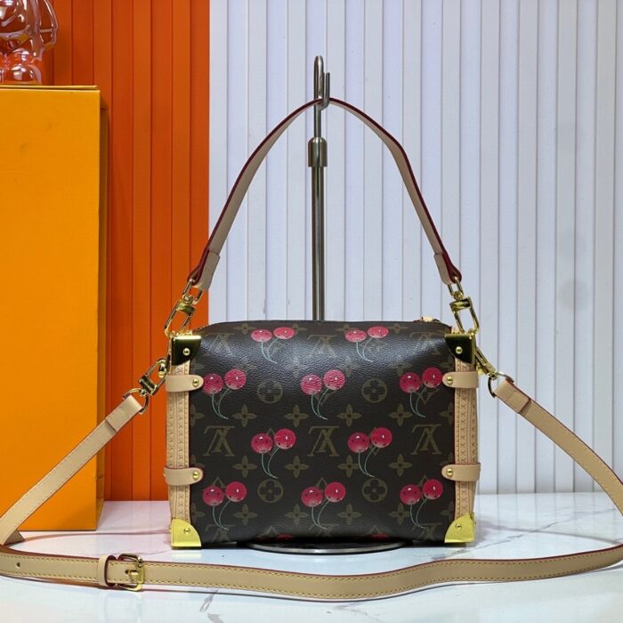 Louis Vuitton X Takashi Murakami Monogram Cerise Side Trunk MM Brown 21cm M14278 - Image 2