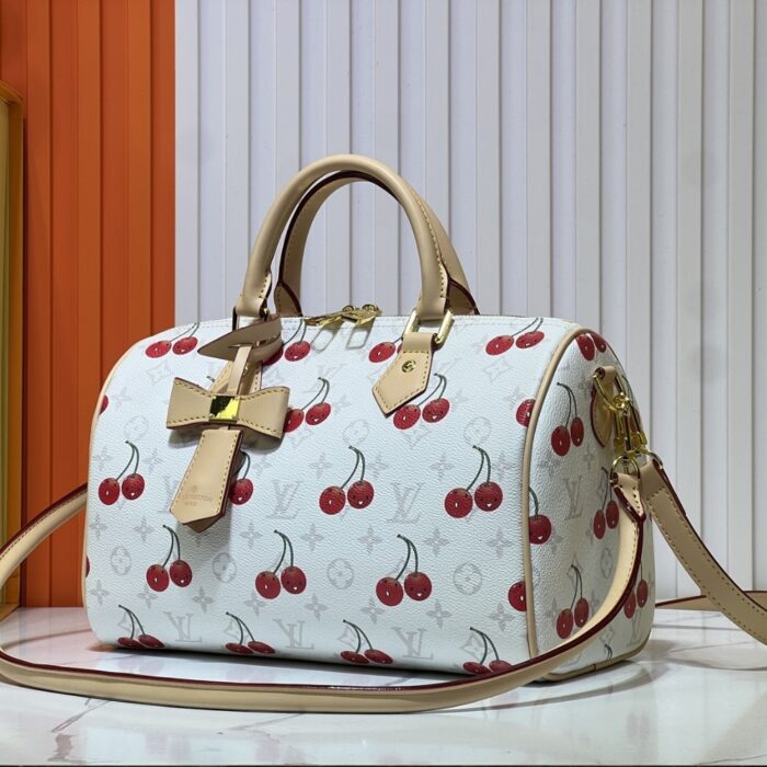 Louis Vuitton X Takashi Murakami Monogram Cerise Speedy 30 White 30cm M14238 - Image 3