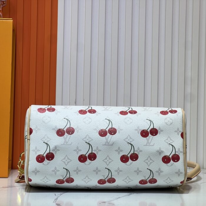 Louis Vuitton X Takashi Murakami Monogram Cerise Speedy 30 White 30cm M14238 - Image 5