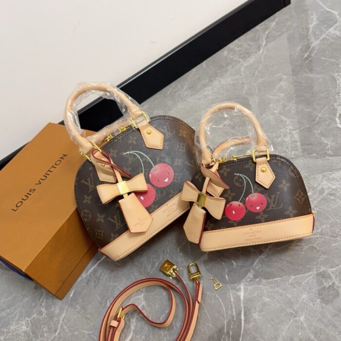Louis Vuitton X Takashi Murakami Monogram Cerise Nano Alma Brown 16cm M13416 - Image 2