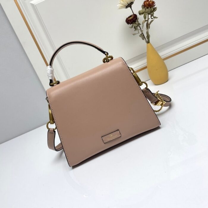 Valentino Garavani Small VSling Wicker Handbag Pink 22Cm - Image 4