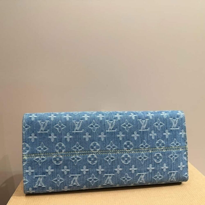 Louis Vuitton New LV Remix Onthego MM Denim Blue 35cm M46871 - Image 4