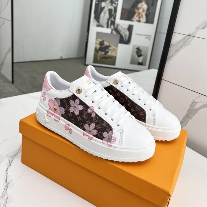 Louis Vuitton X Takashi Murakami Time Out Sneaker White 1AGWOL - Image 2