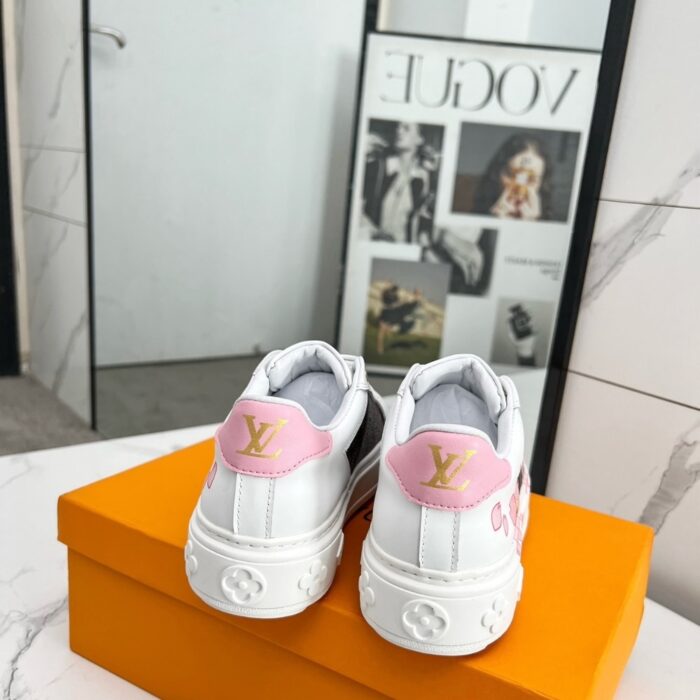 Louis Vuitton X Takashi Murakami Time Out Sneaker White 1AGWOL - Image 3