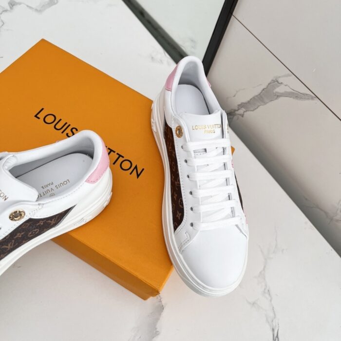 Louis Vuitton X Takashi Murakami Time Out Sneaker White 1AGWOL - Image 4