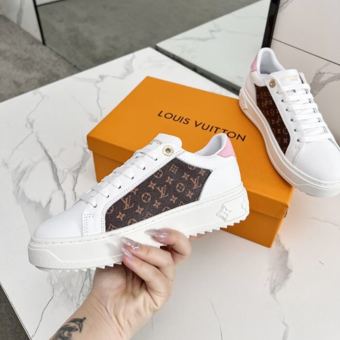 Louis Vuitton X Takashi Murakami Time Out Sneaker White 1AGWOL - Image 5