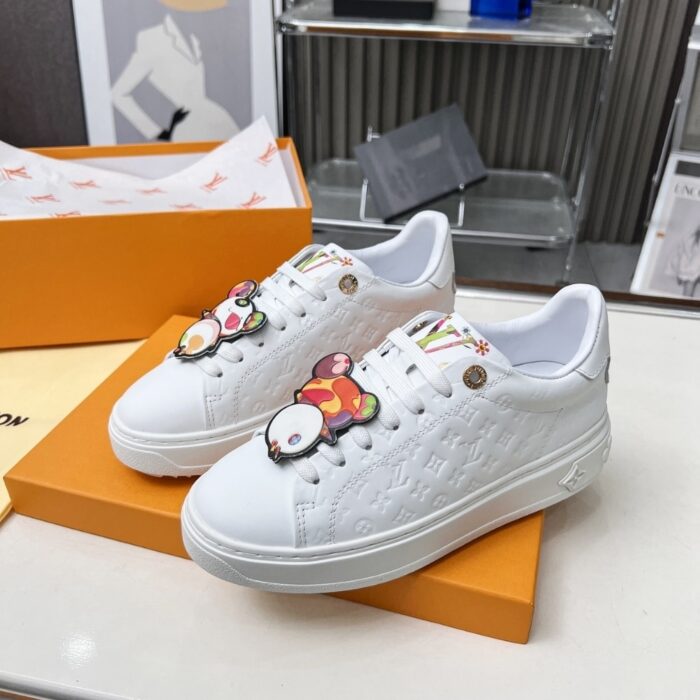Louis Vuitton X Murakami Time Out Sneaker White 1AGZGJ - Image 3
