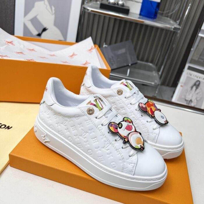 Louis Vuitton X Murakami Time Out Sneaker White 1AGZGJ - Image 4