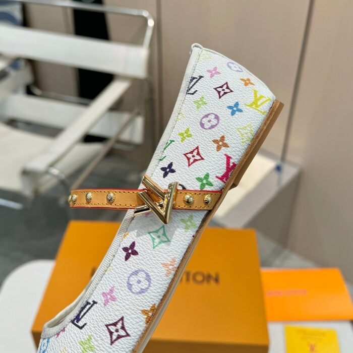 Louis Vuitton X Takashi Murakami Romy Flat Ballerina White 1AGVFM - Image 3