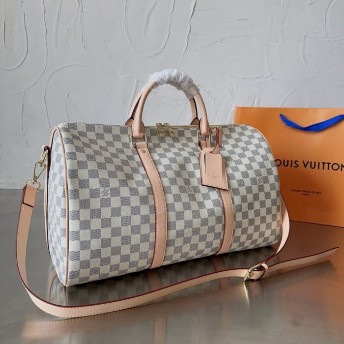 Louis Vuitton Keepall Bandoulière Travel Bag Beige 45Cm N41429 - Image 2