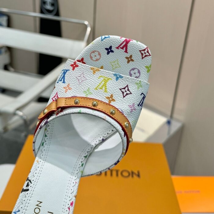 Louis Vuitton X Takashi Murakami 6AM Mule White 1AGWUA - Image 3