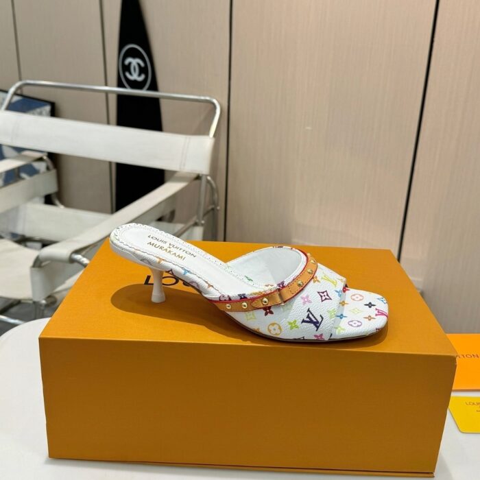 Louis Vuitton X Takashi Murakami 6AM Mule White 1AGWUA - Image 5