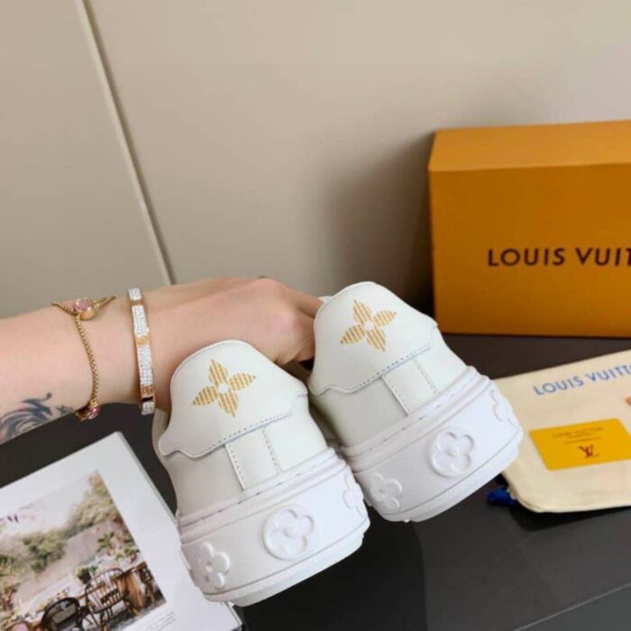 Louis Vuitton Time Out Sneaker White And Yellow - Image 4