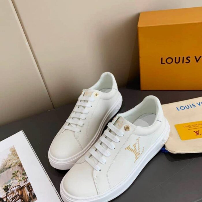 Louis Vuitton Time Out Sneaker White And Yellow - Image 5