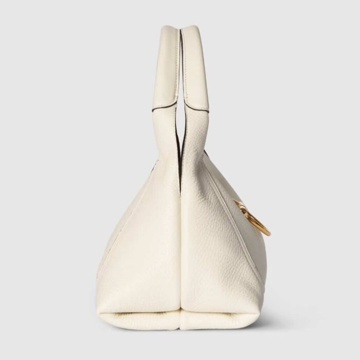 Super Vip 1:1 – Gucci Softbit Medium Top Handle Bag Leather White 27Cm ‎‎837467 AAEAO 9050 - Image 4