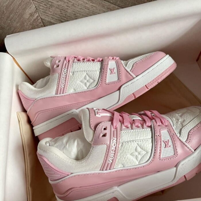 Louis Vuitton LV Trainer Sneaker Pink Rose 1ABOEK - Image 2