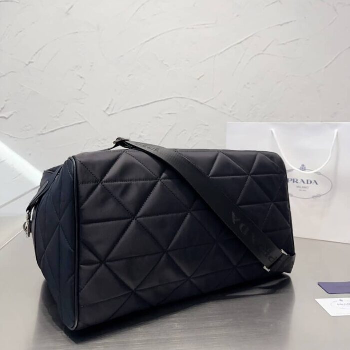 Prada Quilted Re Nylon Travel Bag Black 43cm 2VA0092DGWF0002VOOO - Image 6