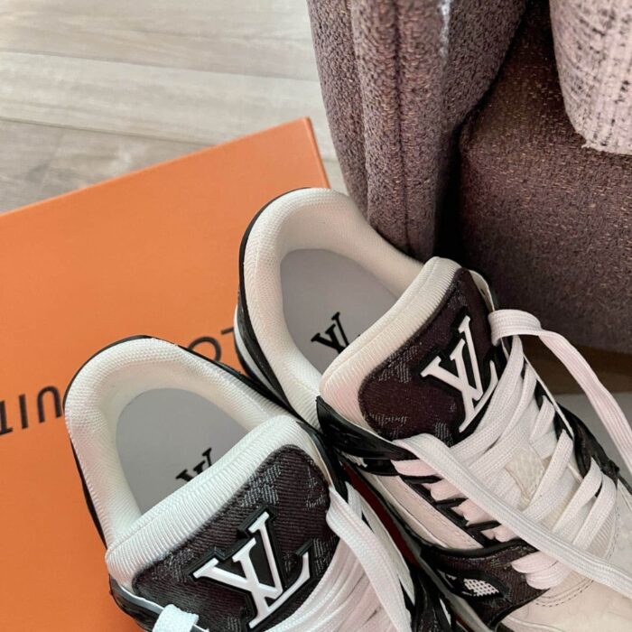 Louis Vuitton Lv Trainer Sneaker Denim Noir Black 1A9JG7 - Image 4