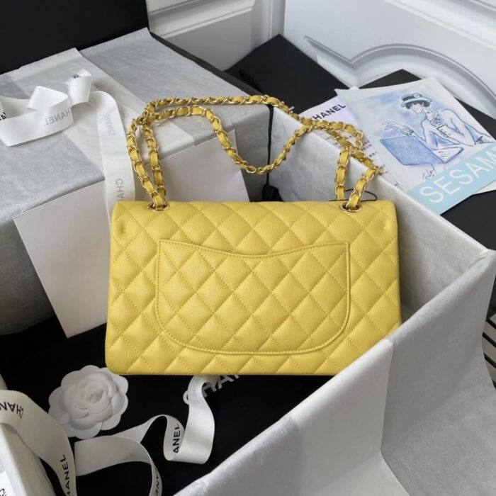 Super Vip 1:1 - Chanel Classic Double Flap Bag Light Yellow 25cm - Image 3