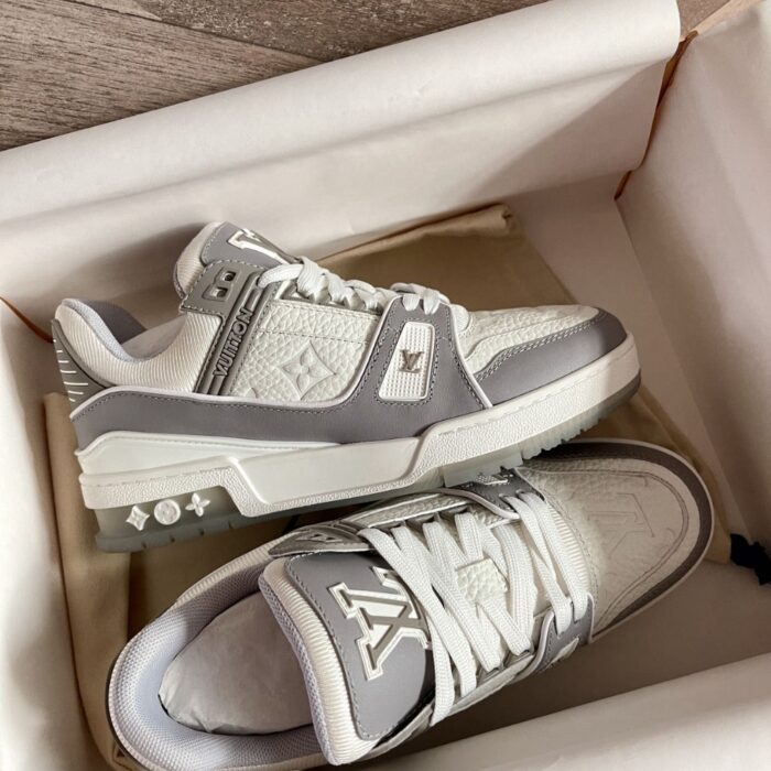 Louis Vuitton LV Trainer Sneaker Grey White 1A8KBA - Image 2