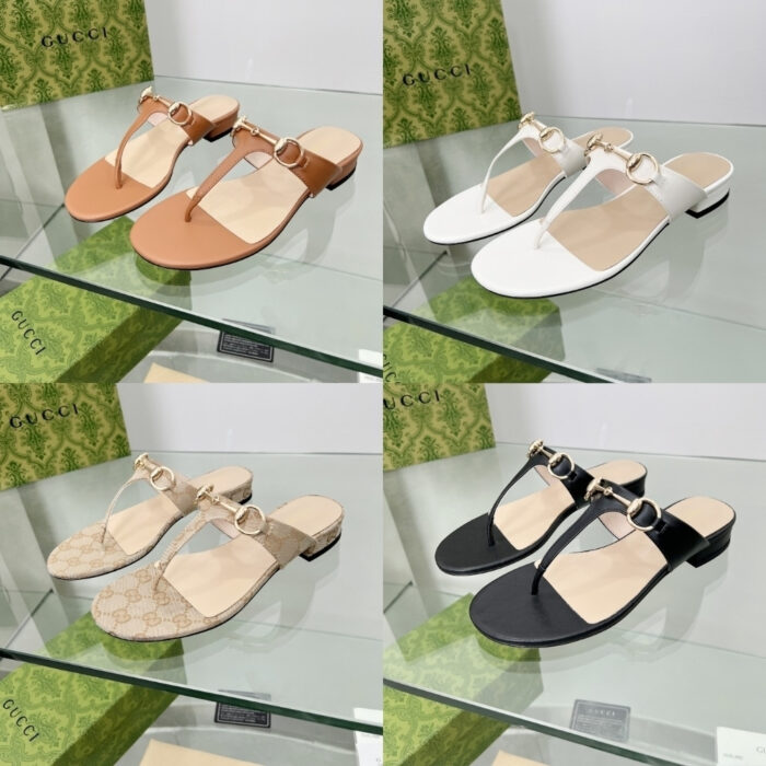 Gucci Women’S Thong Sandal With Horsebit Black ‎‎816590 C9D00 1000 - Image 6