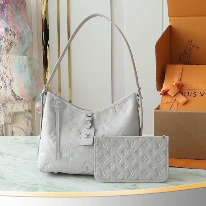 Super Vip 1:1 - Louis Vuitton Carryall PM Bag Silver Tone Hardware Brume 30 Cm - Image 2