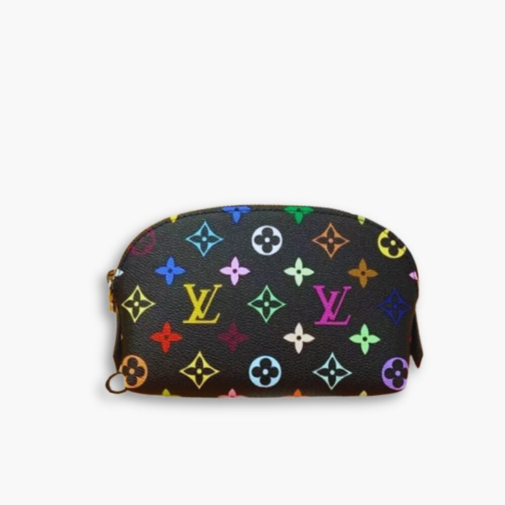 Louis Vuitton x Murakami Cosmetic Pouch PM Monogram Black 19Cm