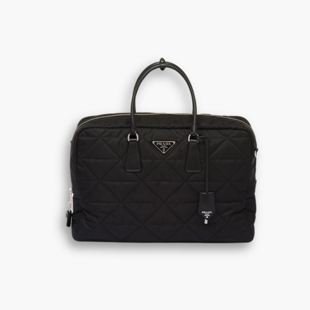 Prada Quilted Re Nylon Travel Bag Black 43cm 2VA0092DGWF0002VOOO