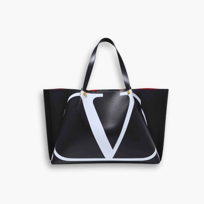 Valentino Garavani Vlogo Escape Tote Bag Black 38cm