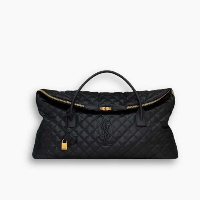 Saint Laurent Giant Travel Bag In Quilted Leather Black 55cm 736009AABK91000