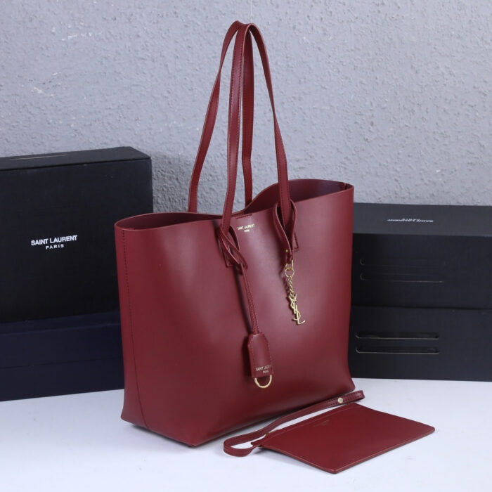 Saint Laurent Shopping Tote Red 33Cm - Image 3