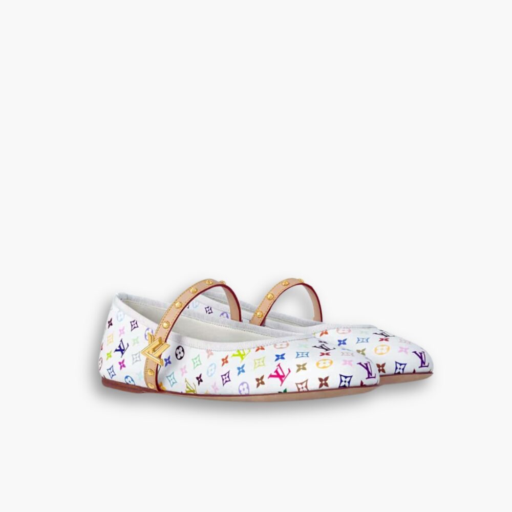 Louis Vuitton X Takashi Murakami Romy Flat Ballerina White 1AGVFM