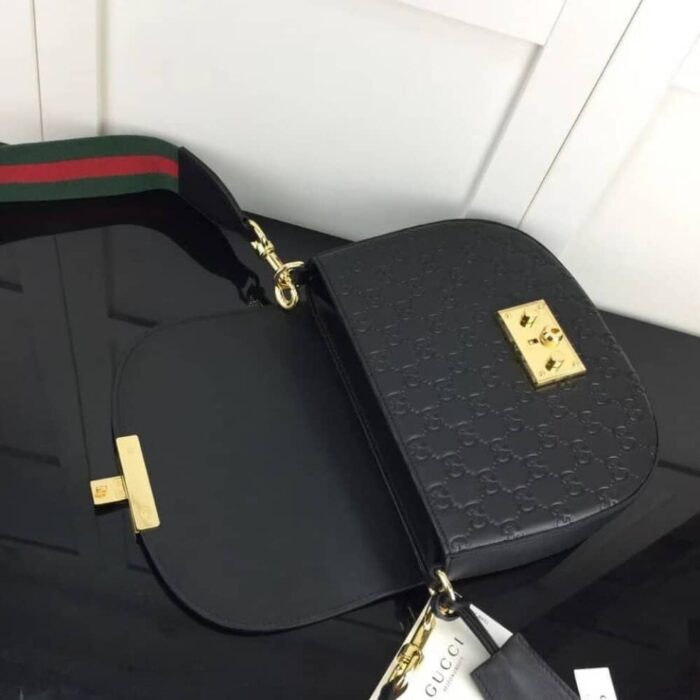 Super Vip 1:1 - Gucci Padlock Bag 25cm Black 453189 - Image 6