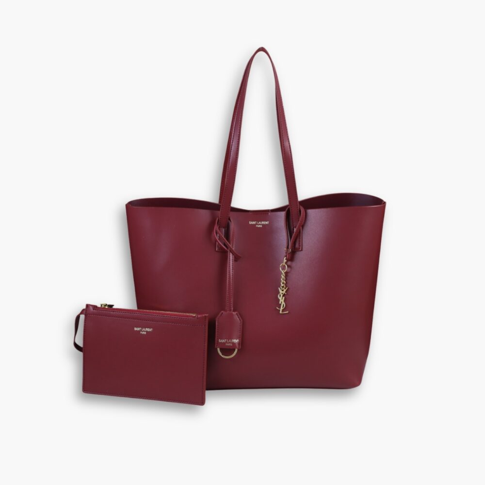 Saint Laurent Shopping Tote Red 33Cm
