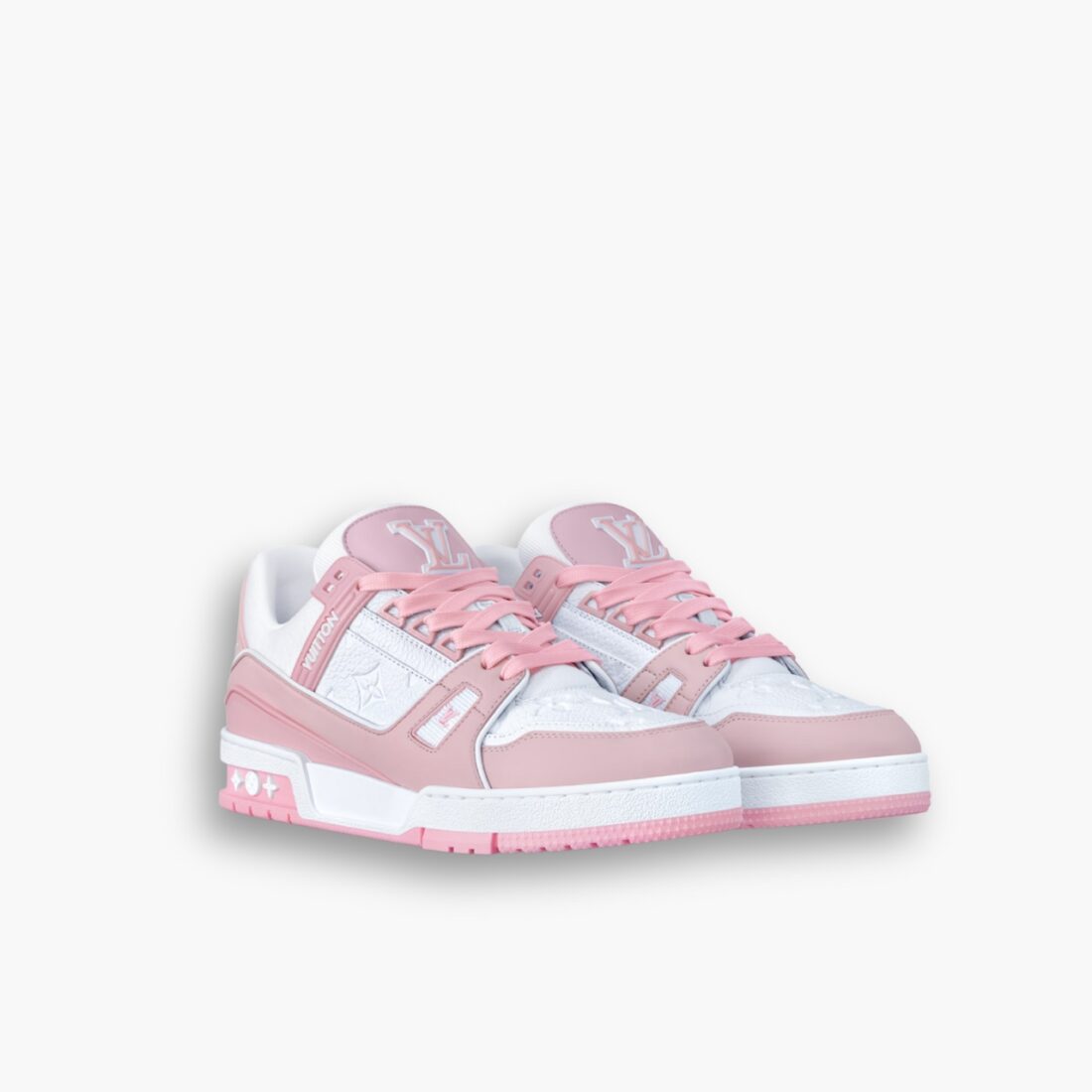 Louis Vuitton LV Trainer Sneaker Pink Rose 1ABOEK