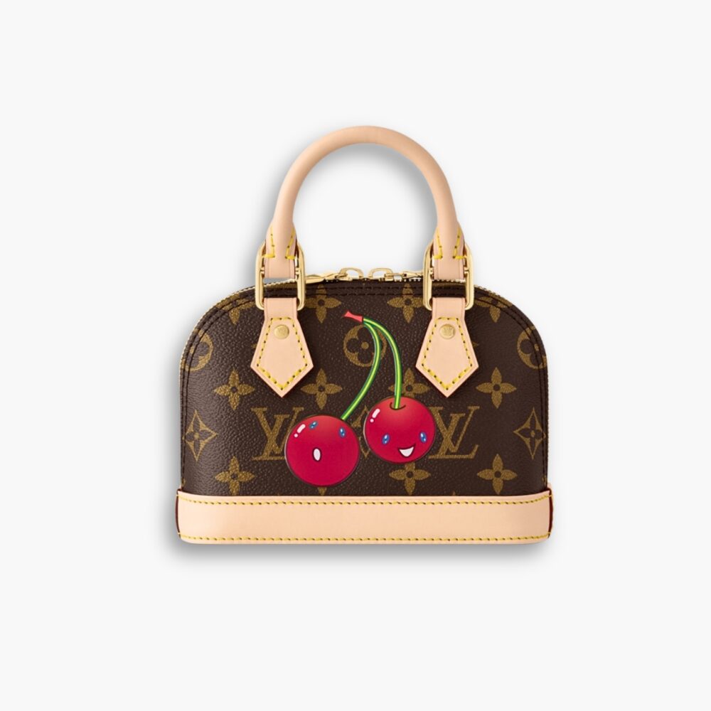 Louis Vuitton X Takashi Murakami Monogram Cerise Nano Alma Brown 16cm M13416