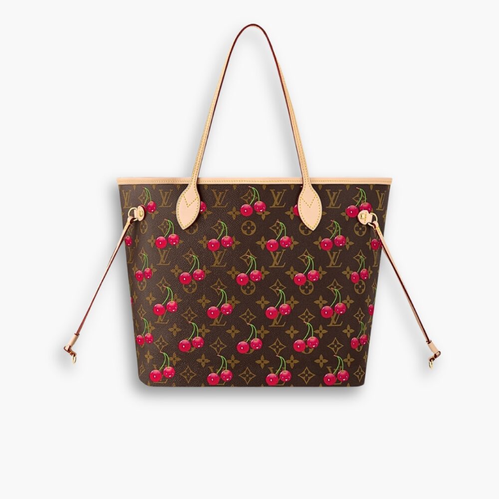 Louis Vuitton X Takashi Murakami Monogram Cerise Neverfull MM Brown 31cm M13263