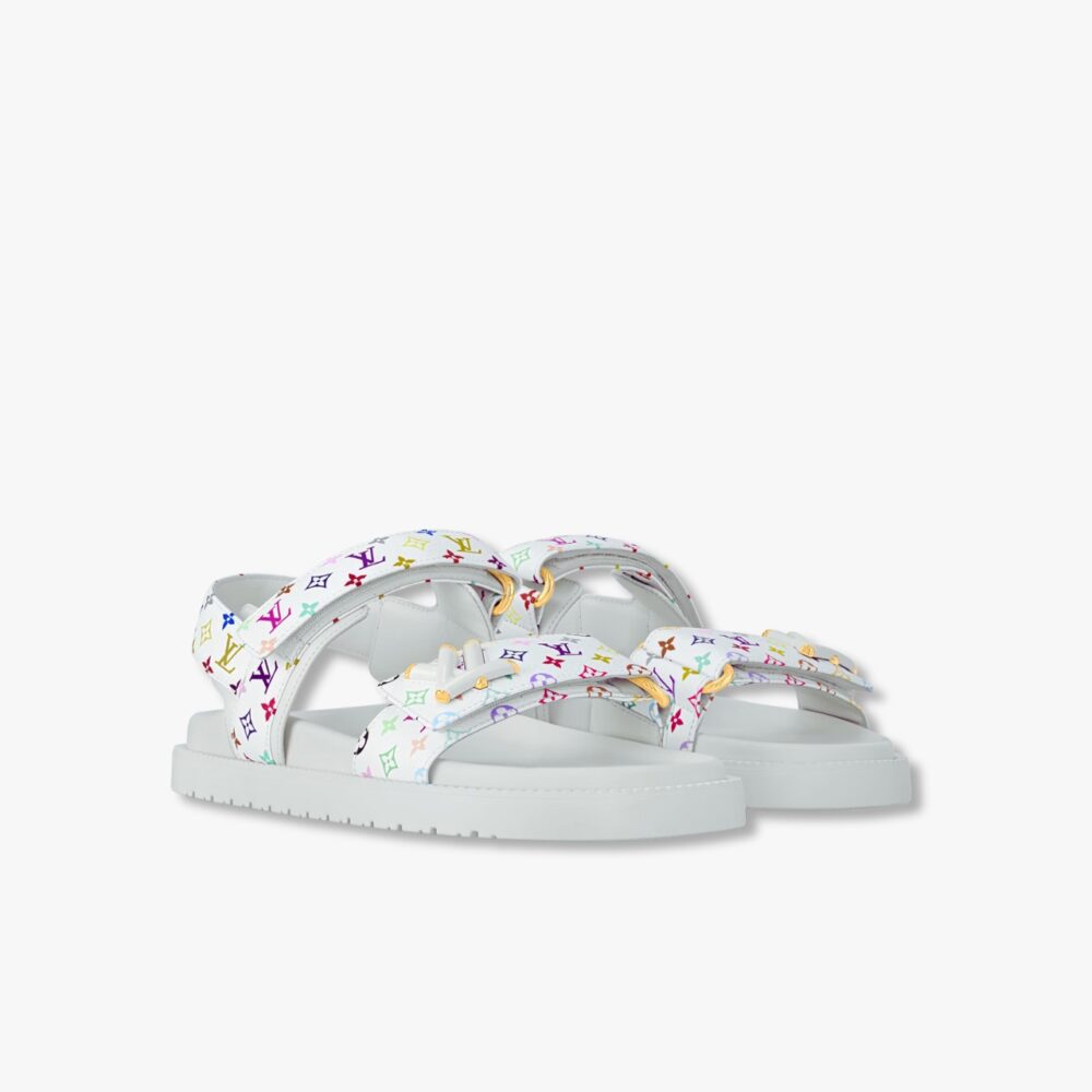 Louis Vuitton X Murakami LV Sunset Flat Comfort Sandal White 1AGXEM