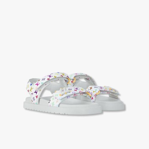 Louis Vuitton X Murakami LV Sunset Flat Comfort Sandal White 1AGXEM