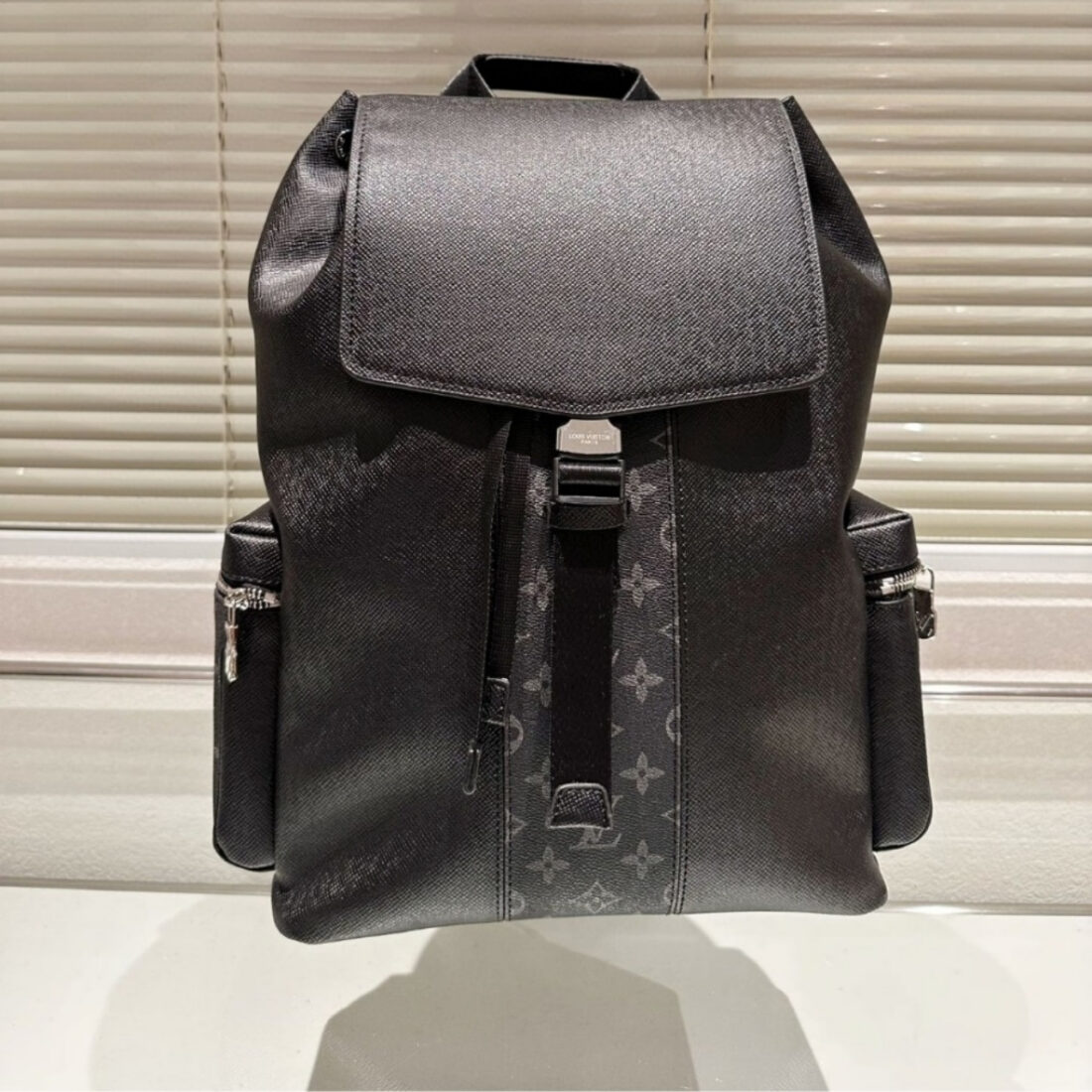 Louis Vuitton Monogram Taigarama Outdoor Backpack Black 40Cm - Image 2